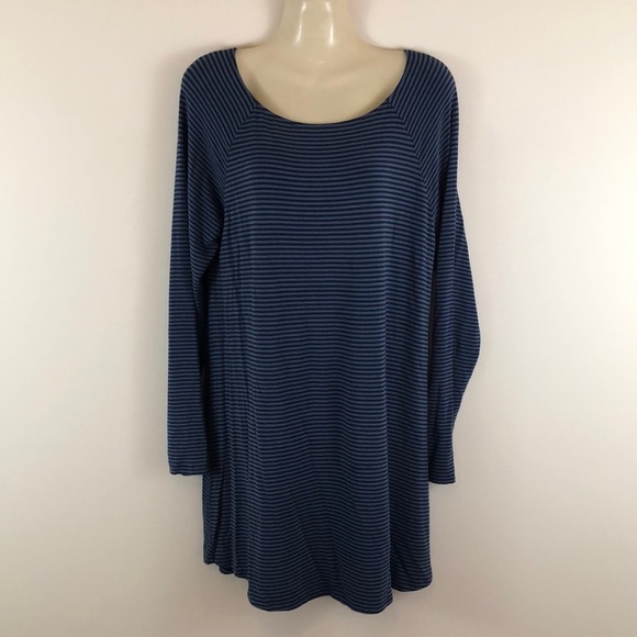 Soft Surroundings Striped Long Sleeve Rayon Comfortable Dress - Picture 1 of 6